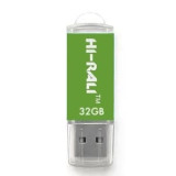 Накопичувач USB 32GB Hi-Rali Rocket серiя зелений