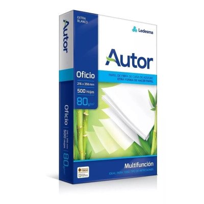 Папір А4/80 (500арк.) "Autor" Код УКТ ЗЕД 4802562000 (Белизна СIE 165% Аргентина, фабрика Ledesma)