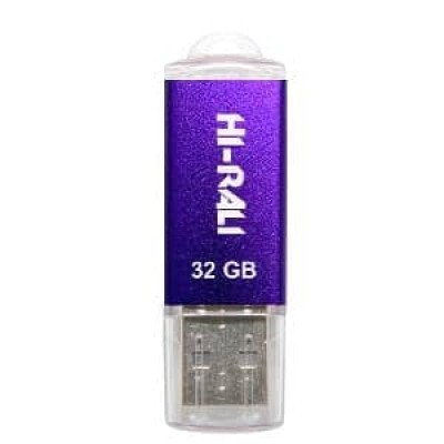 Накопичувач USB 32GB Hi-Rali Rocket серiя фіолетовий