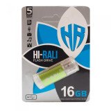 Накопичувач USB 16GB Hi-Rali Rocket серiя зелений