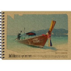 Альбом для рисования на спирали KRAFT А5, 40л, 120г