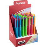 Ручка масляная автом. Reporter Color, синя Axent