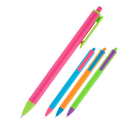 Ручка масляная автом. Reporter Color, синя Axent