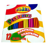 пластилін 12кол.,240гр., 7624, CLASS