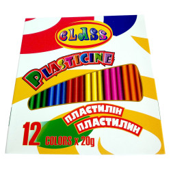 пластилін 12кол.,240гр., 7624, CLASS