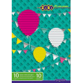 Бумага цветная А4,10 листов, 10 цветов(супер цвета), KIDS Line