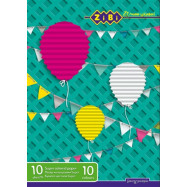 Бумага цветная А4,10 листов, 10 цветов(супер цвета), KIDS Line