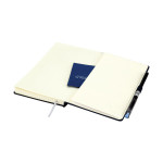 Книга записная Partner Lux, 125*195, 96л, кл, синяя Axent