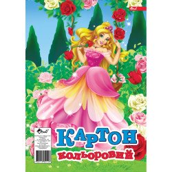 Картон цветной А4, 8л.