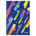 Книга записна А4 Colour Rain, 96арк, кліт, зелена Axent