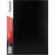 Дисплей-книга 100 файлів, чорна Axent