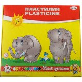 Пластилин  "Юный художник", стек, 168 г, 12 кол. Гамма Р