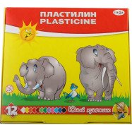 Пластилін "Юний художник", стек, 168 г, 12 кол. Гамма (р)