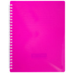 Блокнот на пруж. FUCHSIA, В5, 96 л, кл., с  разделит., пласт.обл.