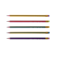 Олівець графітовий RAINBOW HB, з гумкою, туба
