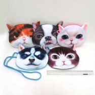 DSCN2390 Сумочка детск. плюш. "Кошки, собаки" 23*18см, mix