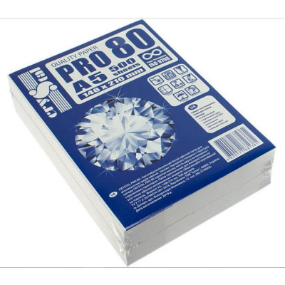 Бумага А5/80 (500л.) "СRYSTAL PRO 80" Код УКТ ВЭД 4802