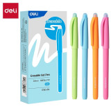 Ручка багатоф Deli EG163-BL синя пиши-стирай гелева 0,5