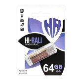 Накопичувач 3.0 USB 64GB Hi-Rali Corsair серiя чорн