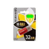 Накопичувач USB 32GB Hi-Rali Rocket серiя червоний