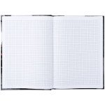 Книга записная твердая обложка. А5, 96 листов, клетка асс