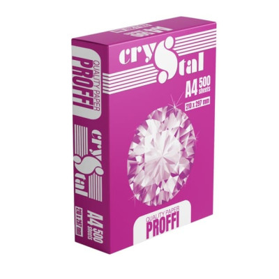 Бумага А4 (500л.) "CRYSTAL PROFFI" Код УКТ ВЭД 4802562000