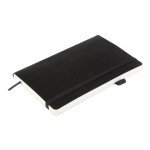 Книга записная PRIMO 125*195, 96 л, клетка, обл. искуств. кожа, черный