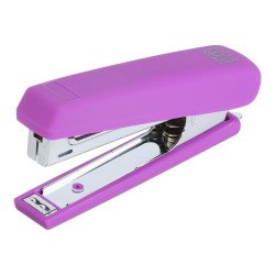 Степлер пластиковый RUBBER TOUCH до 12л (скоби №10), фиолетовый