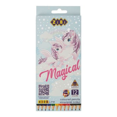Карандаши цветные, 12цв., МАГИЯ, KIDS Line