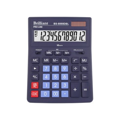 /Калькулятор BS-8888DBL 12р., 2-живл.