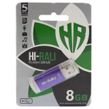 Накопичувач USB 8GB Hi-Rali Rocket серiя фіолетовий
