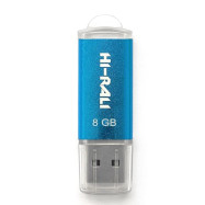 Накопичувач USB 8GB Hi-Rali Rocket серiя синій