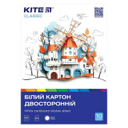 Картон білий А4 10 арк. 2-стор Kite Classic