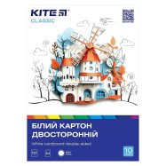 Картон белый А4, 2-стор.10л. Kite Classic