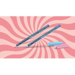 Ручка шариковая SCHNEIDER TOPS BUBBLE GUM 0,5мм. Корпус ассорти, пишет синим