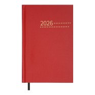 Щоденник датов. 2026 ZEST, A5, червоний, бумвініл Щоденник датов. 2026 ZEST, A5, червоний, бумвініл