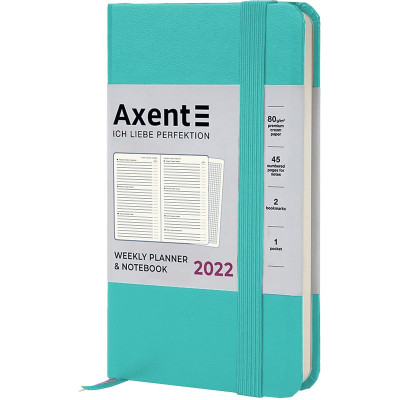 Еженедельник 2022 Pocket Strong, 90*150, бирюзовый