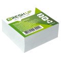 Блок бумаги для заметок 80х80х40мм клеенный белый Fresh Up