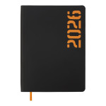 Щоденник датов. 2026 NEON, A5, помаранчевий, штуч.шкіра