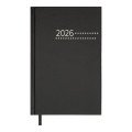 Ежедневник датированный 2026 ZEST, A5, черный, бумвинил