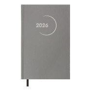 Ежедневник датированный 2026 MADAM, A5, серый, бумвинил
