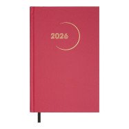 Ежедневник датированный 2026 MADAM, A5, малиновый, бумвинил