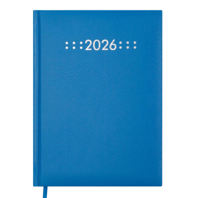 Ежедневник датиров. 2026 CLASSIC, A5, синий, бумвинил/поролон