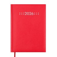 Щоденник датов. 2026 CLASSIC, A5, червоний, бумвініл/поролон Щоденник датов. 2026 CLASSIC, A5, червоний, бумвініл/поролон