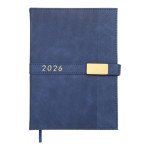 Щоденник датов. 2026 VELOUR, A5, світло-сірий, штуч.шкіра