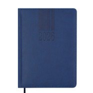 Щоденник датов. 2026 CODE, A5, синій, штуч. шкіра/поролон Щоденник датов. 2026 CODE, A5, синій, штуч. шкіра/поролон