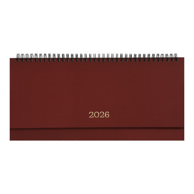 Планинг датированный 2026 MONOCHROME, бордовый
