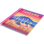 Блокнот "Travelling 06" А5, пластиковая обл, спираль, 80 л., клетка