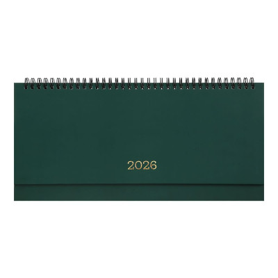 Планинг датированный 2026 MONOCHROME, зеленый