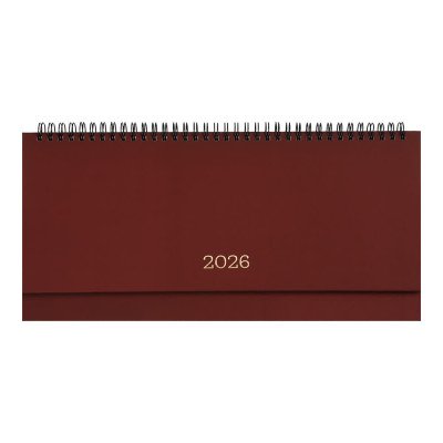 Планинг датированный 2026 MONOCHROME, бордовый